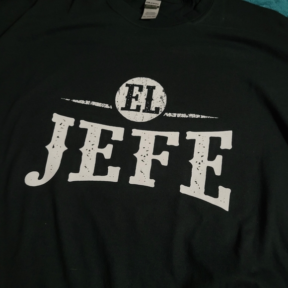 El Jefe - The Boss - Mexican Spanish Boss Mens Black and White Shirt 2XL NWOT - Picture 3 of 8
